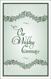 Wedding Program Cover Template 4B - Graphic 7